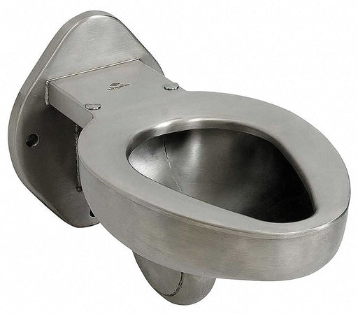 Prison Toilet SS Back Spud Wall Mount