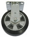 Mold-On Rubber Rigid Caster 6 In