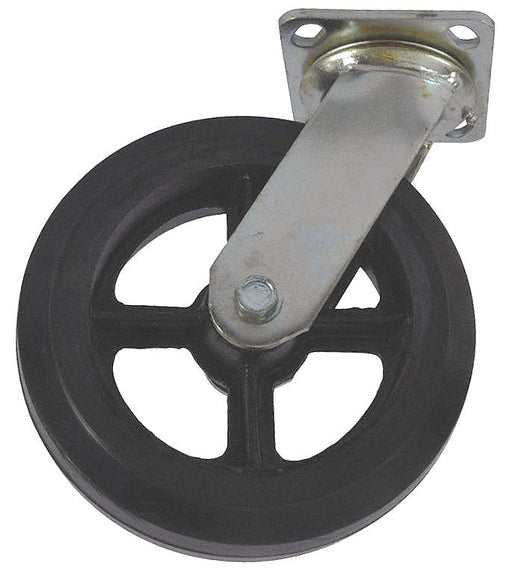 Mold-On Rubber Caster Swivel 8 In