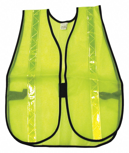 Poly Mesh Safety Vest 1 3 8 Lime Strip