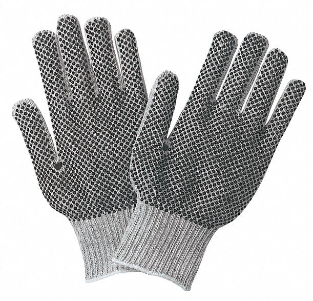 Regular Weight Cotton Black Poly L PK12