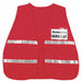 Incident Vest Red White Reflective