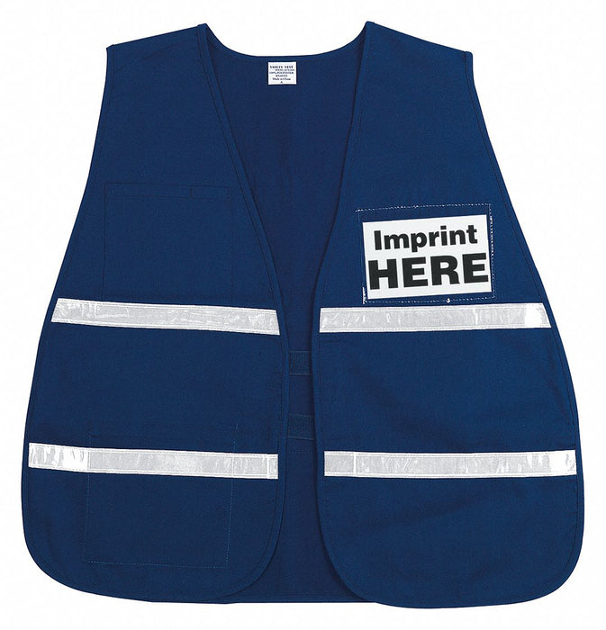 Incident Vest Blue White Reflective