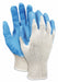 Med Weight Cotton Blue Latex Dip L PK12