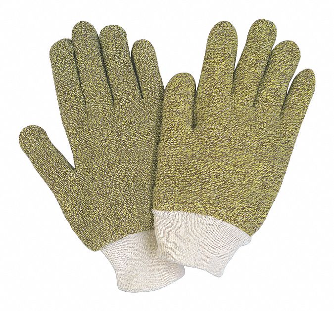 Heat-Resistant Gloves L Yellow PK12