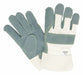 Leather Palm White Fabric Sewn W L PK12