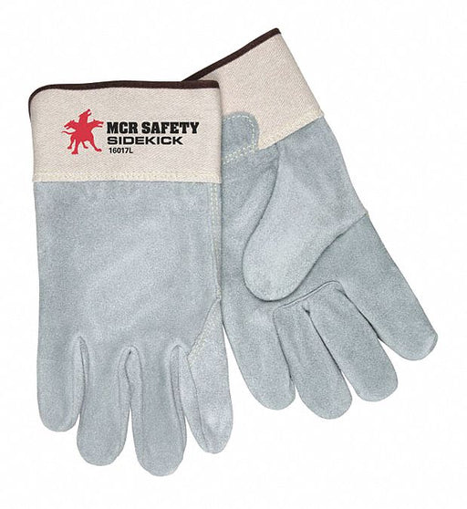 J3486 Leather Gloves Gray L PK12