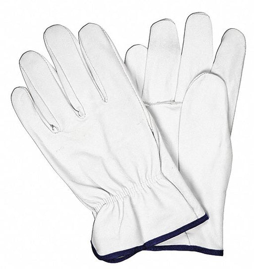 J3548 Leather Gloves White M PK12