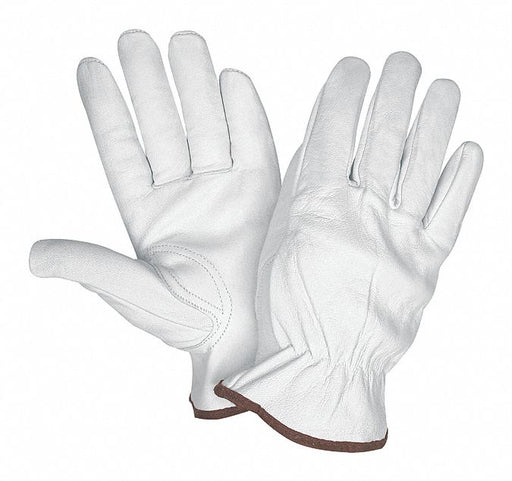 J3549 Leather Gloves White XL PK12