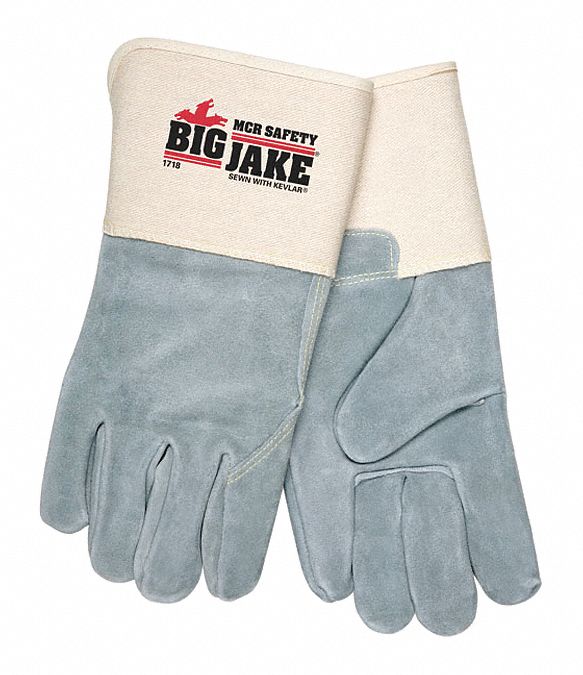 Leather Gloves Gray XL PK12