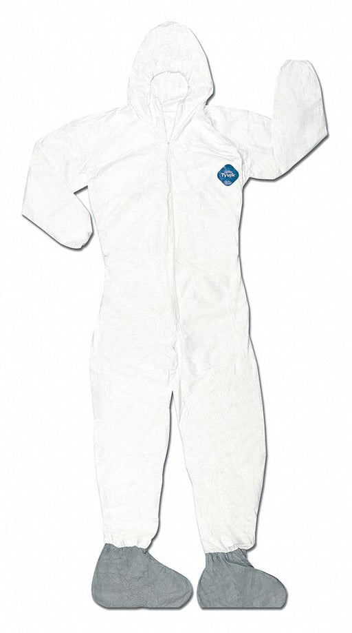 Tyvek Coverall W Hood Boot 3XL PK25