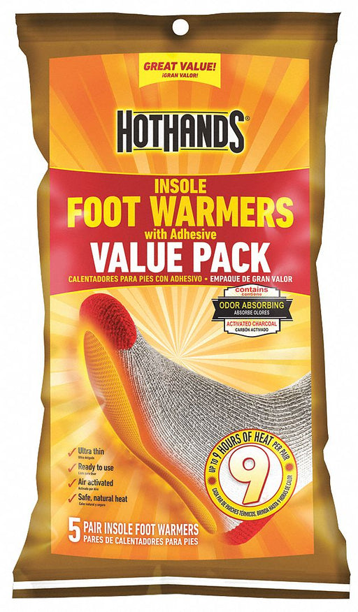 Foot Warmer 7-3/4 in x 2-3/4 in PK5