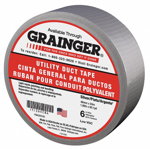 Duct Tape Gray 1 7/8 in x 60 yd 6 mil