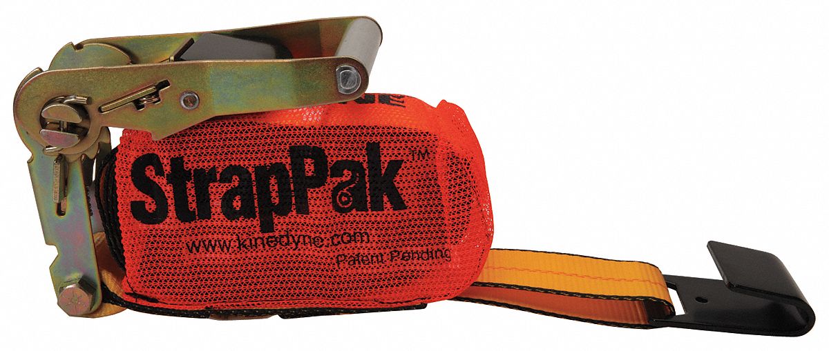 Ratchet Strap Flat-Hook Yellow