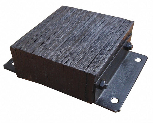Dock Bumper 12x4-1/2x16 in Rubber