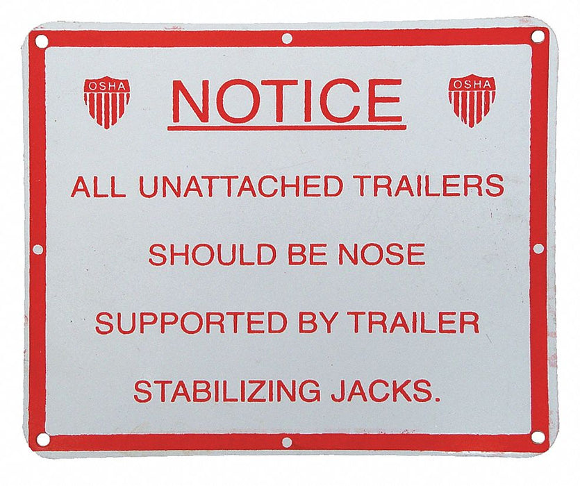 Stabilizing Jack Sign Trailer Jacks