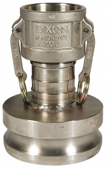 Cam and Groove Adapter Size 2x3in 316 SS