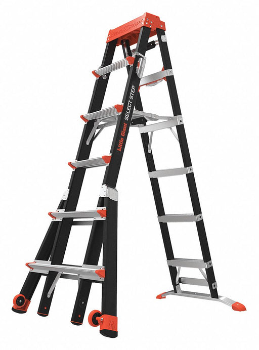 Adj. Stepladder IAA Fiberglass 375 lb.