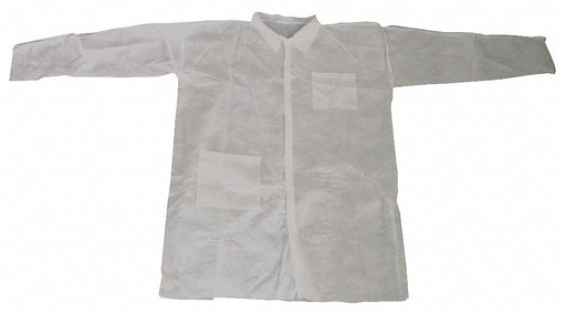 G6098 Lab Coat 4XL White PP PK25