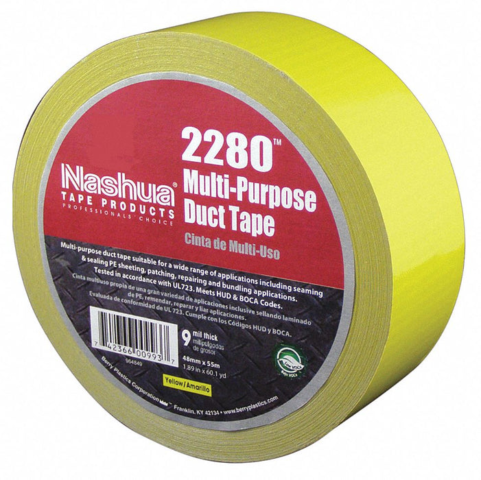 Duct Tape Yellow 60 yd L 1-7/8 in W