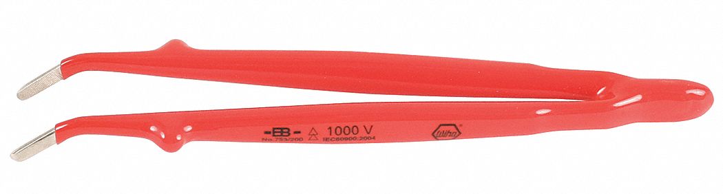 Insulated Tweezers Steel Bent 8 L