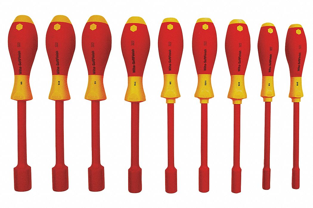 Solid Round Shank Nut Driver Set