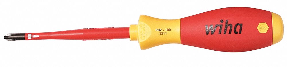 InsulScrewdriver Phillips #1 Red Round