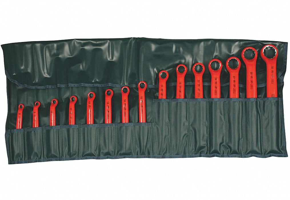 Box End Wrench Set Chrome Offset Metric