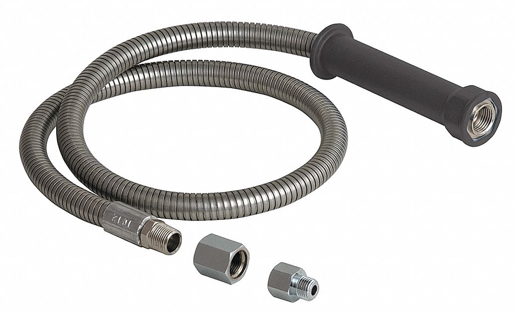 Pre-Rinse Hose Elastomer SS 3/8 x 3/4 