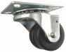 Plate Caster Swivel Rubber 3 3/8 H