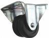 Plate Caster Rigid Rubber 3 3/8 H