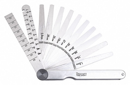 Feeler Gauge Set with Wire  Taper Gauge