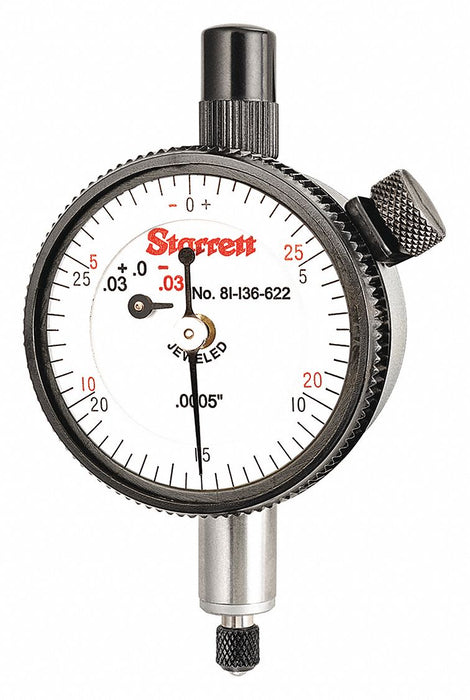 Dial Indicator AGD 1 Range 0 to 0.075 