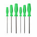 Screwdriver Set 6 pcs. Green 16 in L