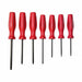 Screwdriver Set 7 pcs. Red 8 in L