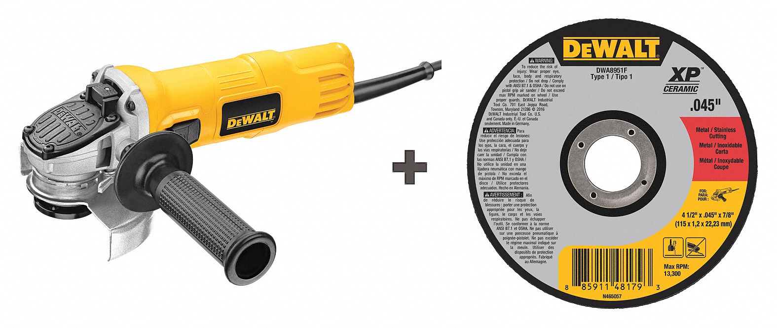 Angle Grinder w/ (25) Abrasive Wheels
