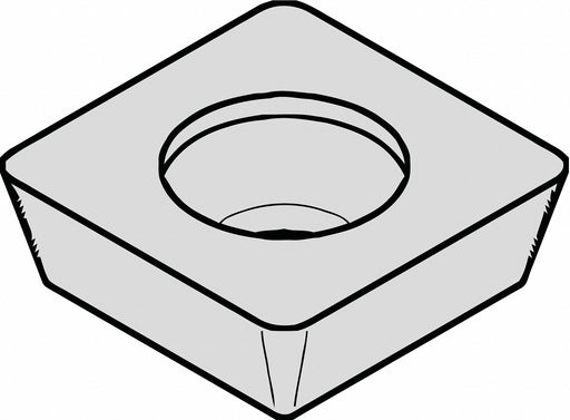 Square Milling Insert 9.53mm Carbide