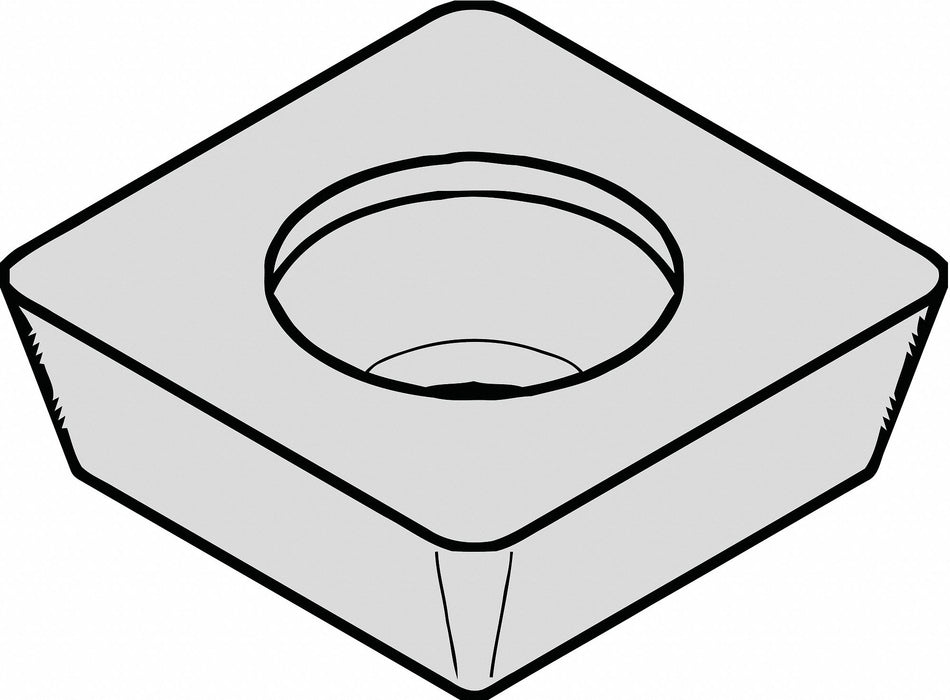 Square Milling Insert 12.70mm Carbide