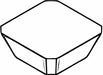 Square Milling Insert 12.70mm Carbide