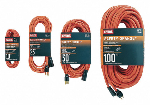 Outdoor Ext. Cord SJTW 14/3 50 ft Org