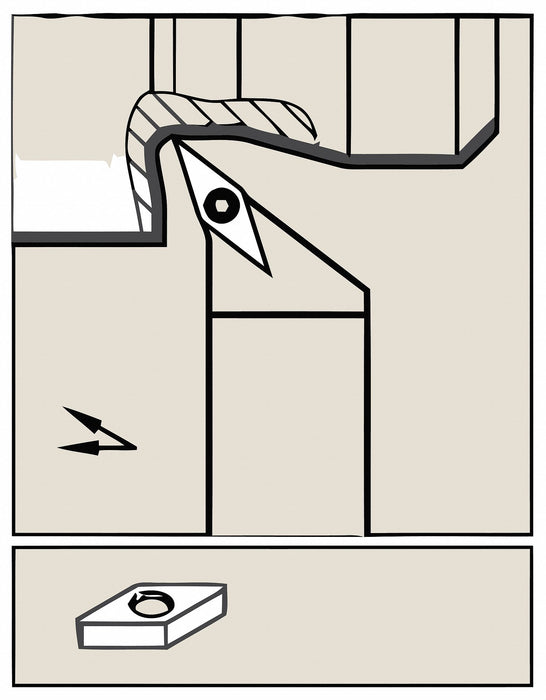 Triangle Turning Insert TCGW PCD