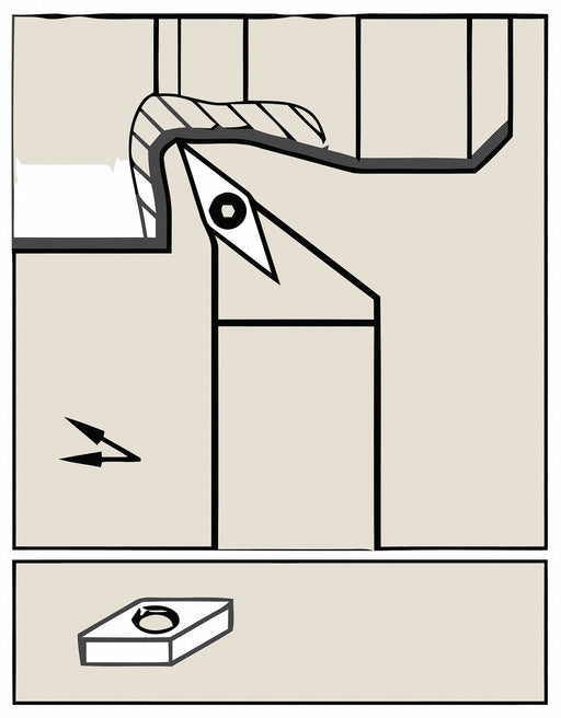 Triangle Turning Insert TCGW PCD