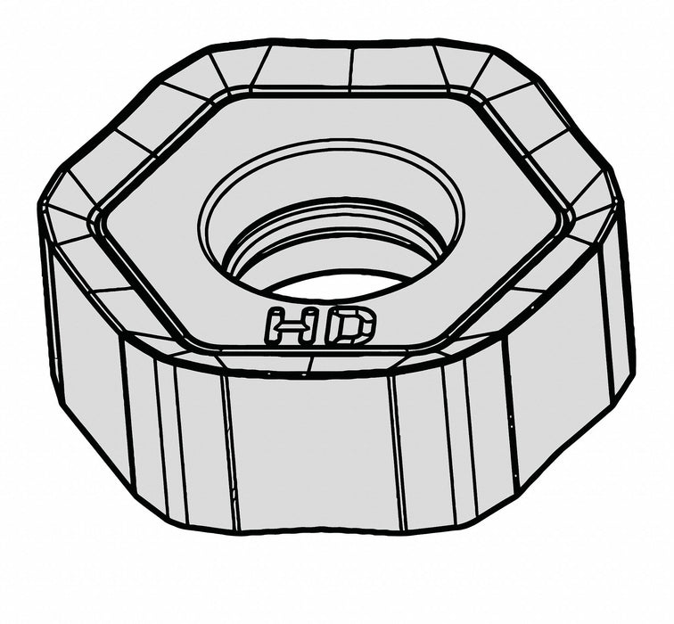 Hex Milling Insert 6.80mm Carbide