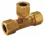 Brass Comp. Tee No Lead 3/8 x3/8 x1/4 