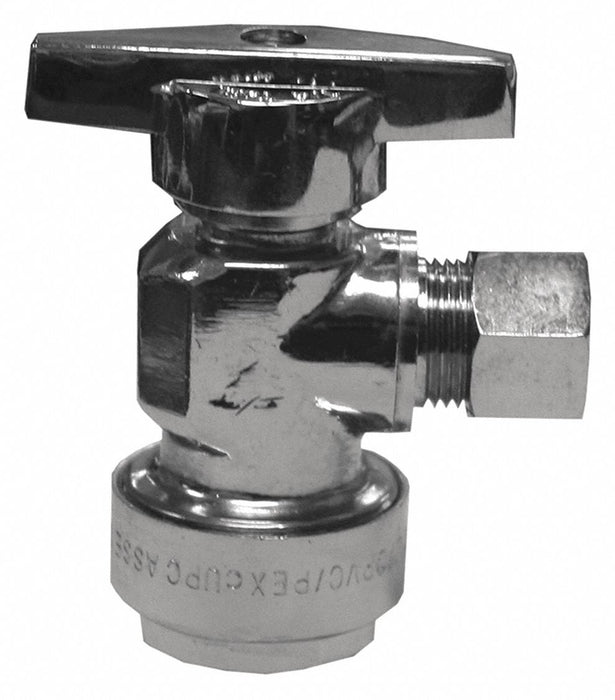 PlumBite Supply Stop Angle 1/2 x3/8 OD