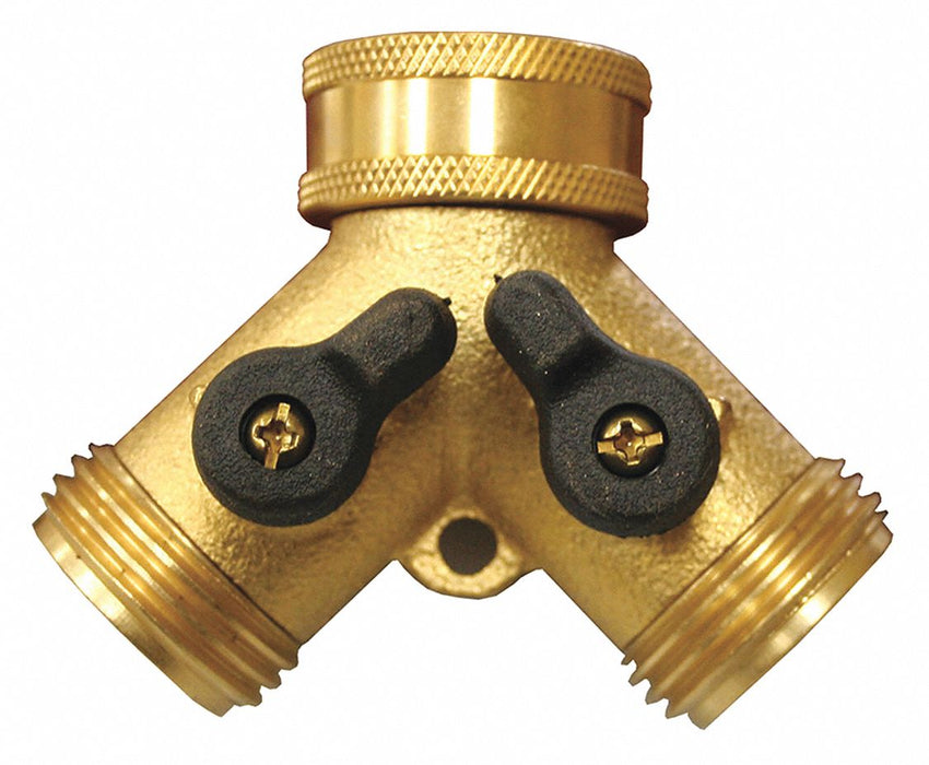 Garden Hose Shut-Off Wye Brass Hose