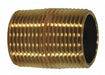 Red Brass Pipe Nipple No Lead 1/2 xCLOSE