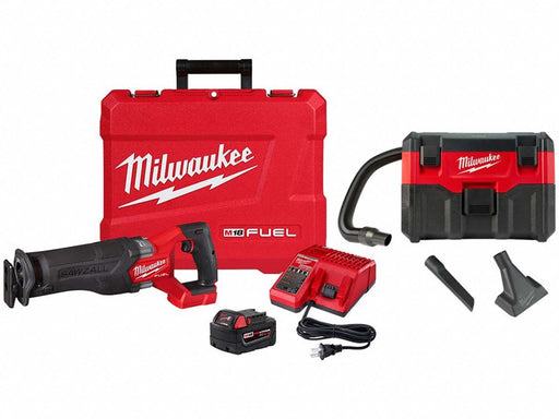 M18 FUEL SAWZALL KIT + M18 2GAL VACUUM