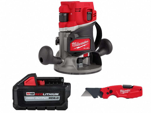 M18 FUEL Router + XC6.0 Battery + Knife