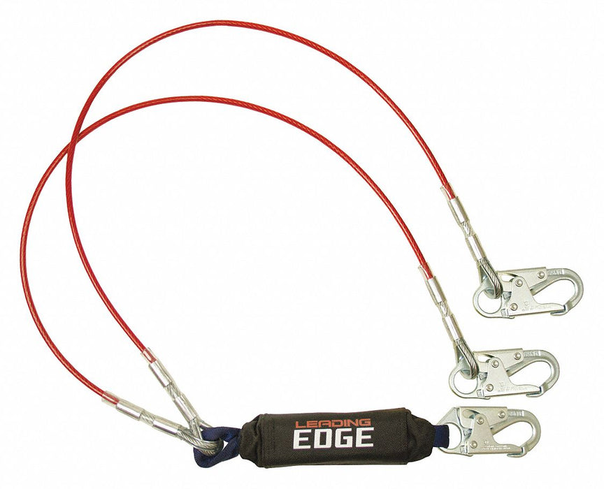 Shock-Absorbing Lanyard Fixed Length
